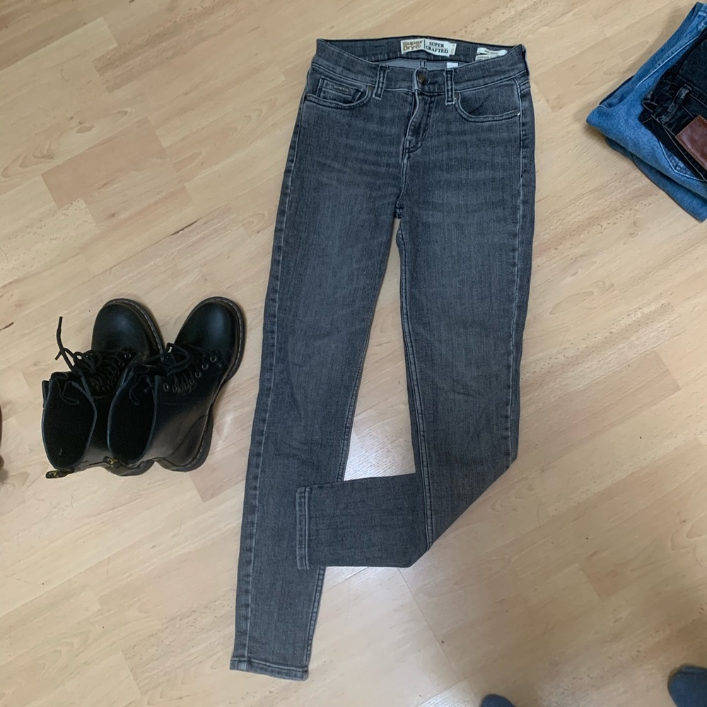 Superdry midrise crafted super skinny